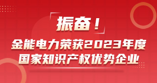 振奮！金能電力榮獲2023年度國家知識產(chǎn)權(quán)優(yōu)勢企業(yè)